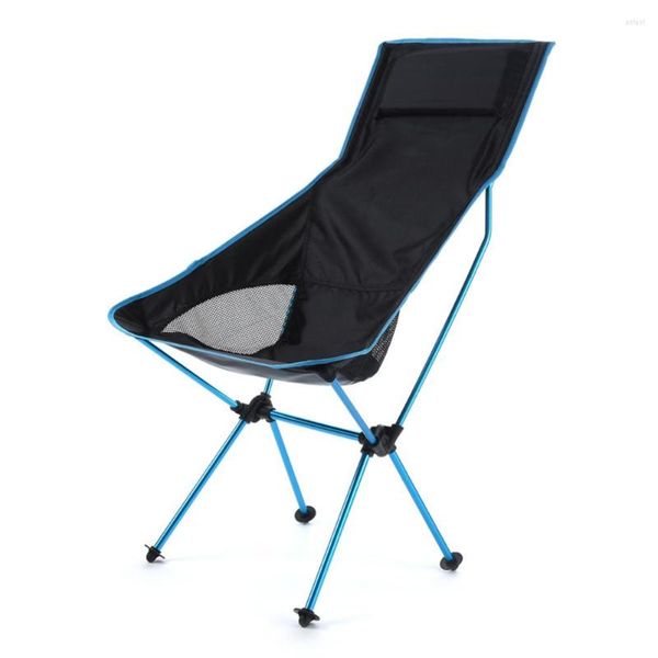 Camp Furniture Outdoor-Klappstuhl, zusammenklappbar, Camping, tragbar, Strand, Picknick-Sitz, Aluminiumlegierung, Liegestuhl zum Angeln, Grillen, Wandern