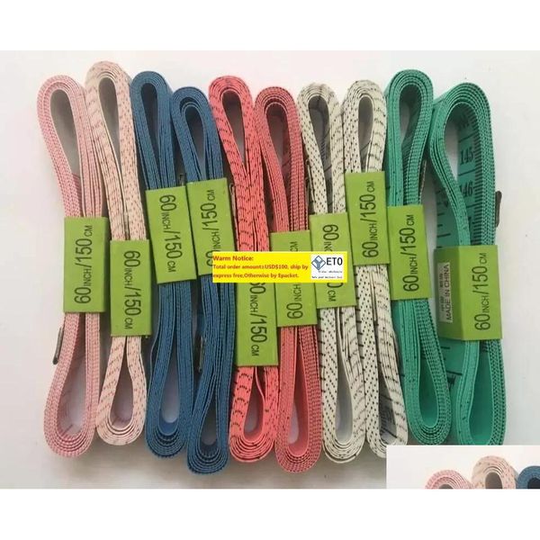 Fita métrica atacado 200pcs 60 polegadas 150cm doublescale lados duplos medida macia corpo medição alfaiate rer ferramenta de costura plana gota del dhlps