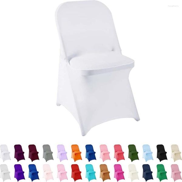 Capas de cadeira 5 pcs dobrável spandex stretch slipcover para casa restaurante banquete casamento jantar festa decoração universal