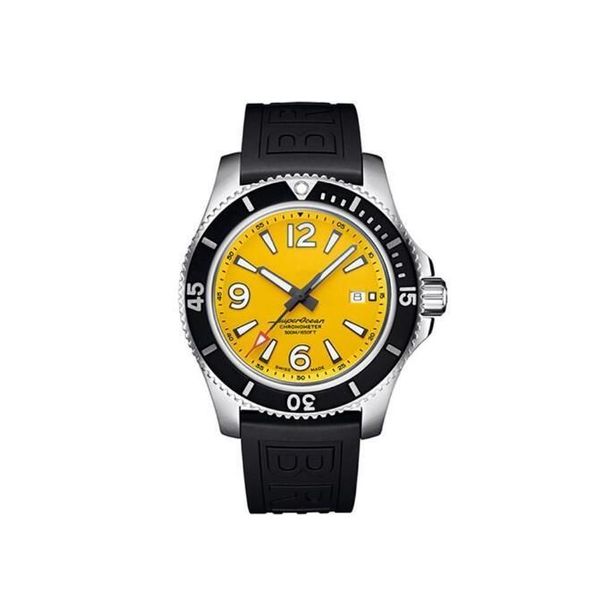 U1 Top AAA Super Ocean Mechanical Watch Men's Fashion Blue Dial Автоматические мужские часы вращающиеся рамки супер -супер -резиновый ремешок Avenger.
