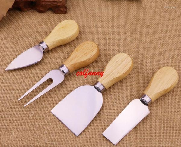 Messer 20 Sets 4 teile/sätze Schnelle Barde Set Eiche Griff Käsemesser Kit Küche Kochen Werkzeuge Nützliches Zubehör F061203