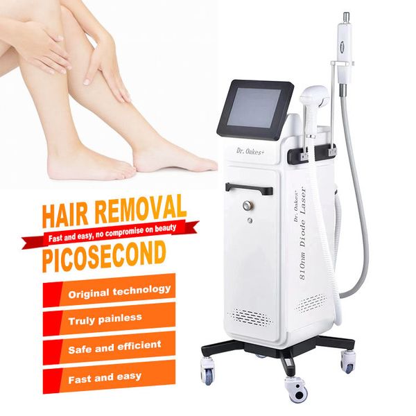 Vendas quentes 810 rápido cabelo remover folículo queima depilador pico-laser tatuagem indolor acne rugas remover sobrancelha equipamento de lavagem para comercial