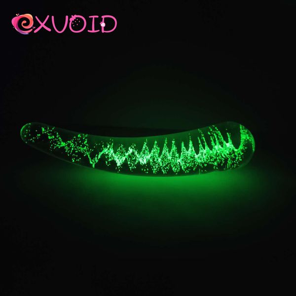 Cuecas calcinha exvoid cristal vidro vibrador masturbação gspot massageador anal brinquedos sexuais para mulheres homens gay loja plug noctilucous pênis 230901