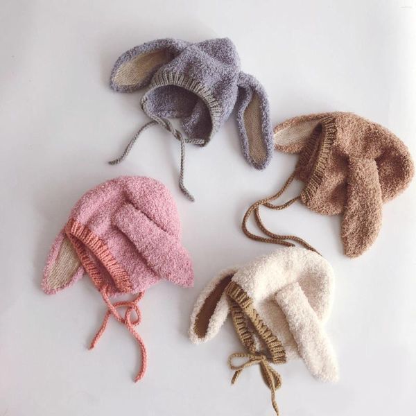 Berretti 2023 Inverno Peluche Cappello Del Bambino Caldo di Spessore Per Bambini Beanie Cap Bambini di Stile Della Corea Cofano Morbido Per Le Ragazze Dei Ragazzi 3-36M