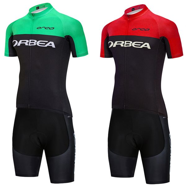 Grün ORBEA ORCA Fahrradtrikot Herren Damen 2024 Fashion Team Pro Radtrikot Maillot 20D Trägershorts Kleidung