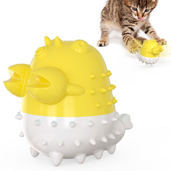 Produtos para animais de estimação Amazon Cat Ball Escova de dentes elétrica Brinquedo para moer dentes de gato