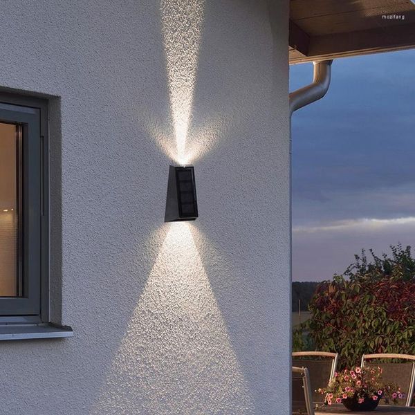 Lampada da parete Luci di sicurezza impermeabili solari per giardino Corridoio Cortile Garage Portico Cortile Illuminazione esterna per interni