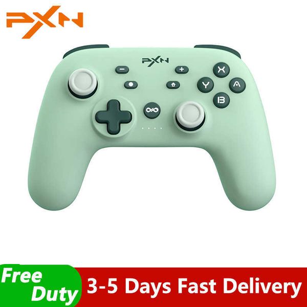 Игровые контроллеры джойстики PXN P50 Bluetooth Wireless Pro Controller для Controle/IOS 16/ПК Gamepads для Steam Gaming Macro Turbo HKD230831