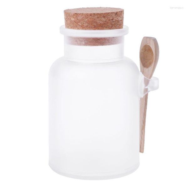 Garrafas de armazenamento esfrega garrafa de sal de banho máscara recarregável em pó cuidados com a pele suporte de maquiagem 203c