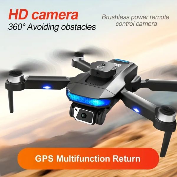 D8 PRO Drone GPS télécommandé HD double caméra 1 batterie GPS flux optique double positionnement 360 'moteur sans balais intelligent pour éviter les obstacles