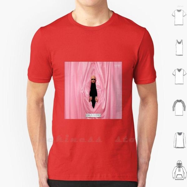 Homens Camisetas Alkpote Capa Monumento Camisa Tamanho Grande Algodão Sujo Rap Imperador Luv Resval Congelar Rosa Óculos Pretos Música