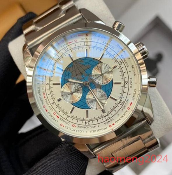 Top AAA Bretiling neue Herrenuhr Transocean B06 B01 Navitimer Chronograph Batteriewerk Quarz Silber Zifferblatt 50. JAHRESTAG Stainsteel Schweizer Uhr Armbanduhren