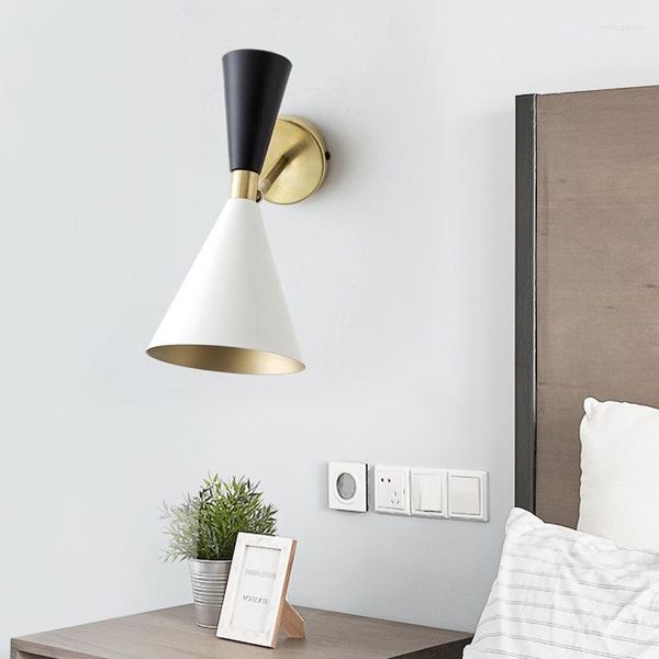 Настенная лампа в американском стиле E14 лампочка для кухни прикроватной гостиной для чтения эстетической комнаты для освещения
