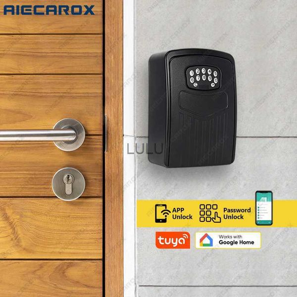 Дверные блокировки блокировки Tuya Ip67 Водонепроницаемый вход TT Lock отпечаток Smart Life Slide Main Door Wi -Fi Smart Door Lock Box HKD230902