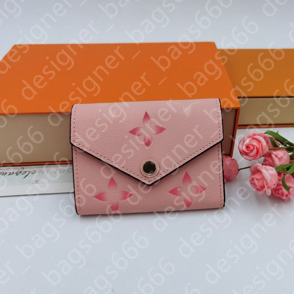 Designer Wamen Portafoglio Portafogli Moda Empreinte Portafogli da donna Porta passaporto di lusso Portamonete classico Porta carte Porta carte Borsa in vera pelle Fiore goffratura