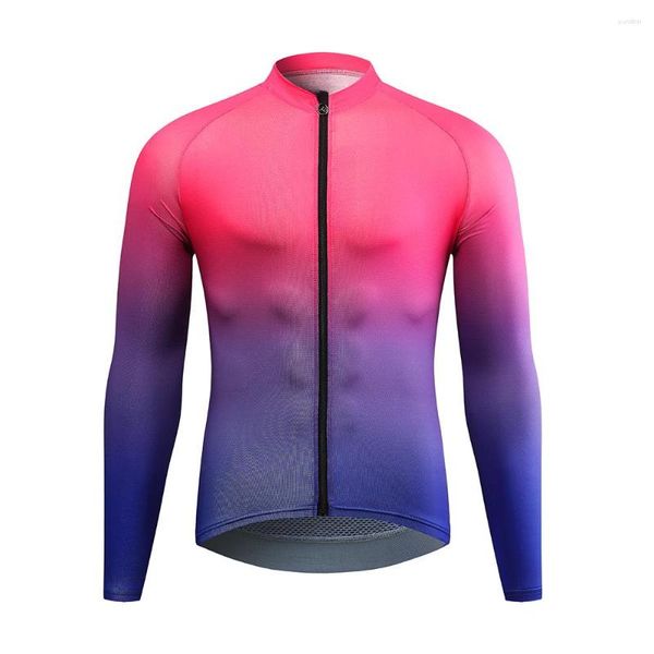 Giacche da corsa Maglia da ciclismo da uomo Manica lunga Motocross Felpa MTB T-shirt da discesa Abbigliamento sportivo da mountain bike Abbigliamento da bicicletta