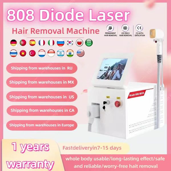 Máquina a laser 2023 novo uso doméstico cabelo gelo platina 3 comprimento de onda laser de diodo 808nm máquina de remoção de cabelo vendas quentes