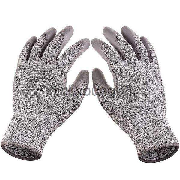 Fünf-Finger-Handschuhe, 1 Paar, grau, schnittfest, Angeln, atmungsaktiv, Anti-Outdoor-Fisch, Fleisch, Messer, Tackle-Zubehör, 220920 x0902