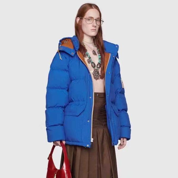 hoodiePuffer Winter Herren Frau Mann Regular Kapuze Blau Parka Mantel Winterjacke Damen Oberbekleidung Streetwear