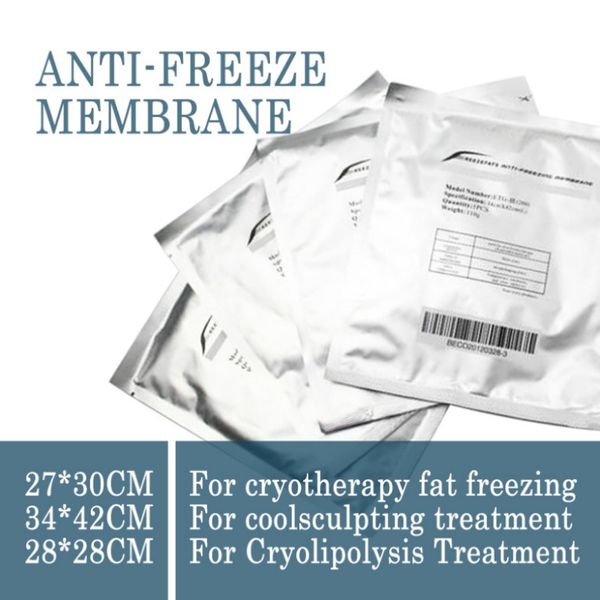 Zayıflama Makinesi 50 PCS Antifriz Membran Maskesi Fat Fat Anti Soğutma Jel Pad Kriyo Terapi Ağırlığı Kağıdı Azaltın