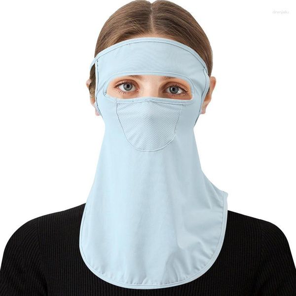 Capitando tampas de ciclismo Balaclavas Face Masque UPF 50 Gelo Sol Refriamento