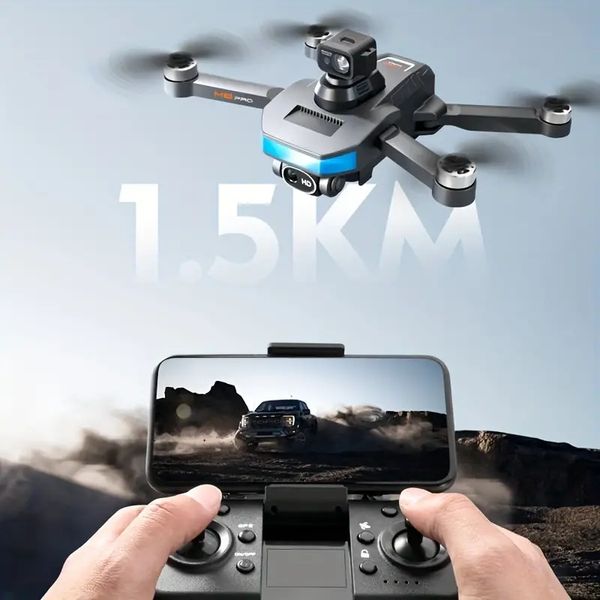 Drone brushless pieghevole M8 PRO: evitamento ostacoli laser a 360°, posizionamento flusso ottico, luci LED, WiFi 5G, ritorno intelligente - evitamento ostacoli