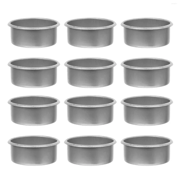 Castiçais 20 Pcs Copo Vazio Delicado Metal Castiçal Cera Casa Copos Decoração Doméstica Ferro Elegante Recipientes Decorativos