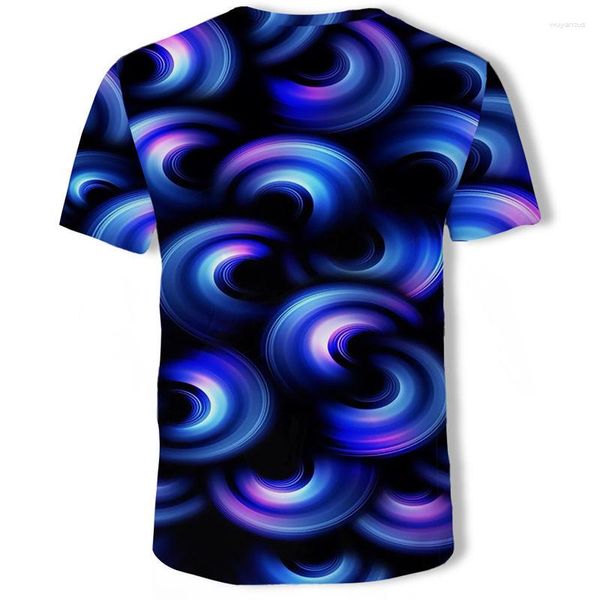 Erkek Tişörtleri Flame füme 3D T-Shirt Yaz Günlük Kısa Kollu O-Neck Street Hip Hop