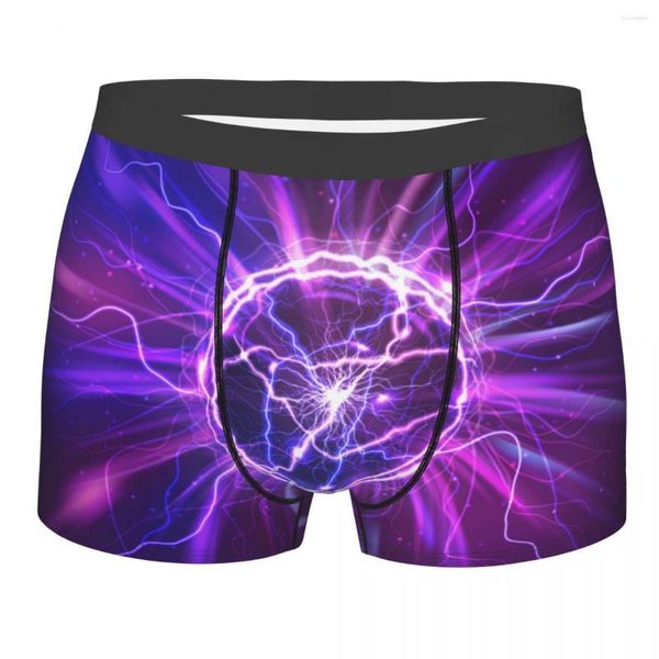 Mutande Intimo Uomo Boxer Palla elettrica Astratta Sfera al plasma Boxer sexy Mutandine maschili Boxer Homme