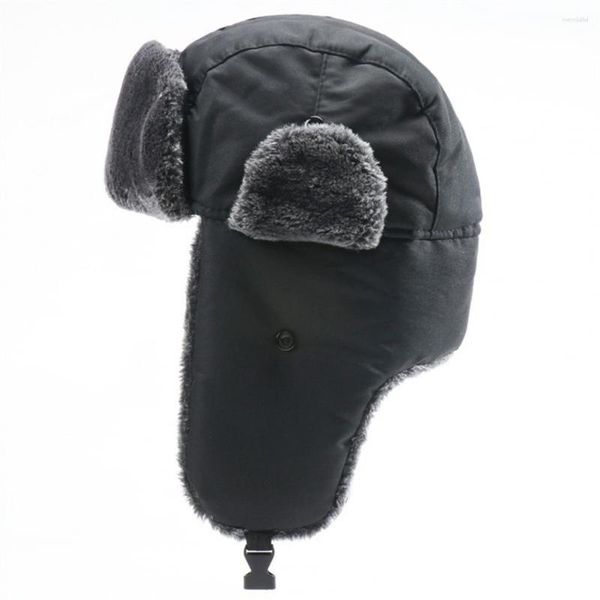 Berretti Cappello da cacciatore Semplice Fodera in peluche anti-sbiadimento Antivento Inverno Uomo Donna Berretto da caccia per le vacanze Paraorecchie