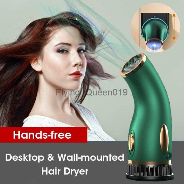 Secador de cabelo elétrico Secador de cabelo mãos-livres para mulheres crianças 220V UE 1500W Vento quente e frio para uso doméstico Eletrodoméstico de secagem rápida HKD230902