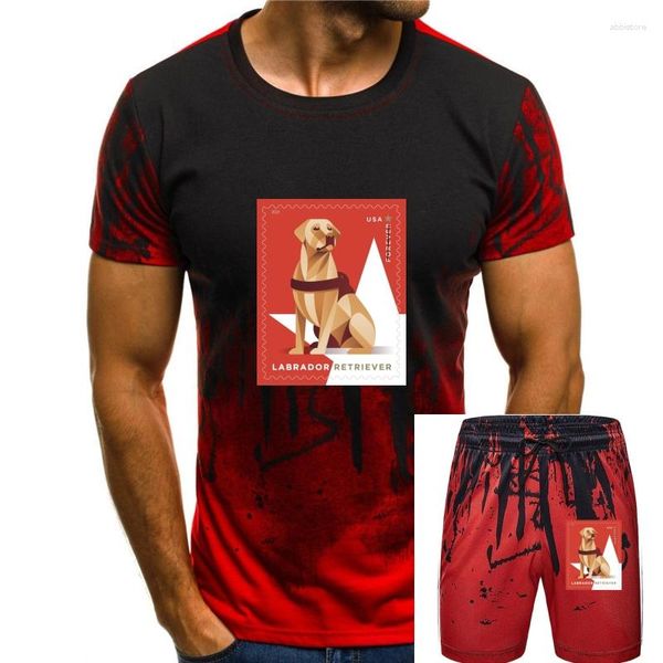Fatos de treino masculino labrador retri preto camiseta M-3Xl tela personalizada impressa camiseta
