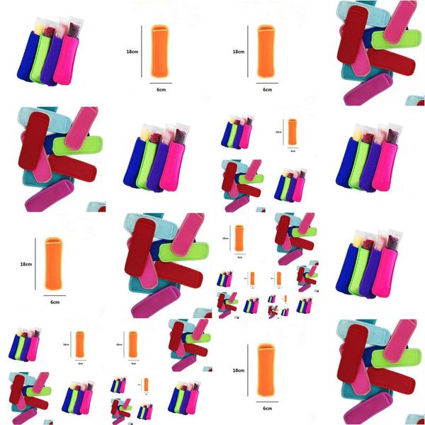 Buz kovaları ve soğutucular düşük fiyatlar yüksek kaliteli popsicle tutucular pop kolları zer 8x16cm diler teslim ev bahçe mutfak yemek çubuğu b dhihl