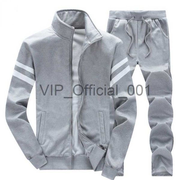 Tracksuits masculinos 2023 novo tracksuit primavera e outono homens agarrando casaco de veludo + calças de duas peças lazer esportes terno para adolescentes masculinos x0902