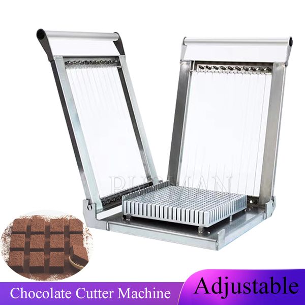 Kesme masa manuel yumuşak şeker blok kesici ekipman el trüf kek çikolatalı çubuk boyama makinesi