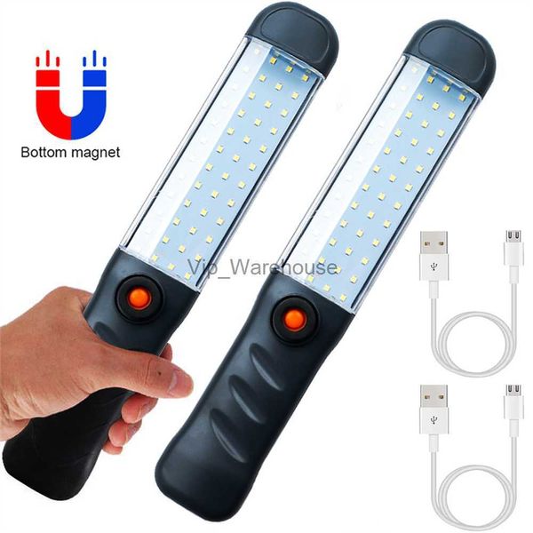 Antorchas Luz de trabajo LED Base magnética recargable Impermeable 3 modos Linterna LED Luz de inspección para reparación de automóviles Hogar al aire libre HKD230902