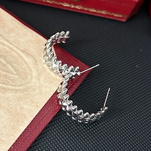 Orelha Stud Brincos Loop Drop Mulheres Designer Jóias Marca Carta Leopardo Olho Banhado A Ouro Prata Cobre Inlay Cristal Brinco Mulheres Casamento Jóias Presentes