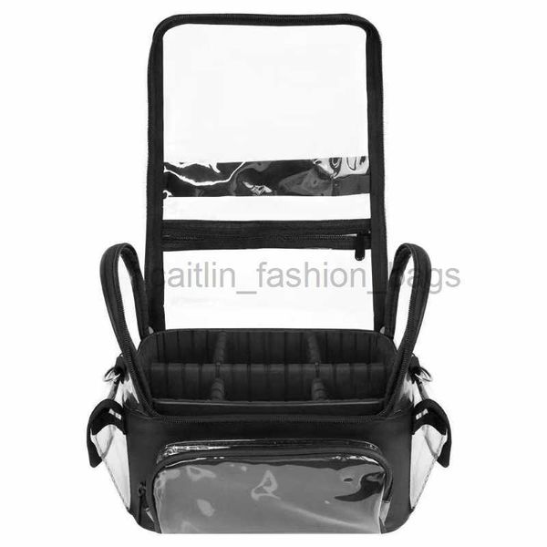 Totes Borsa per il trucco da donna in PVC Zaino per strumenti da salone per riporre i capelli Accessori da viaggio impermeabili trasparenti borse caitlin_fashion_