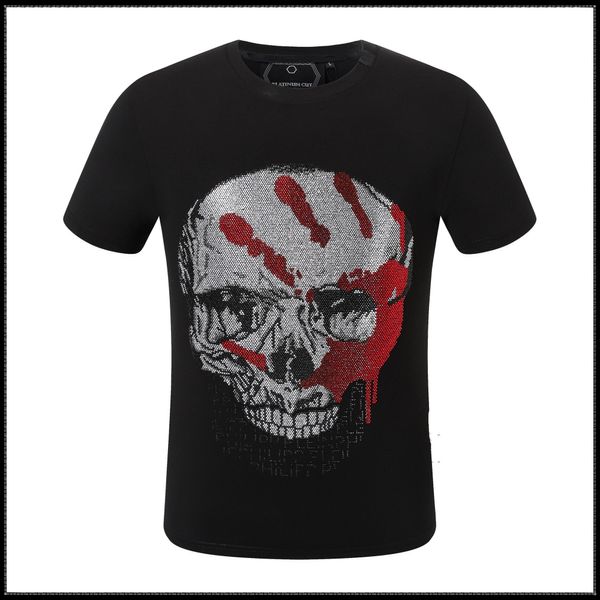 Designer PP Skull Diamond T-shirt Tiger Phillip Plain T-shirt da uomo manica corta Dollar Bear T-shirt di marca T-shirt con teschi di alta qualità Top P2106
