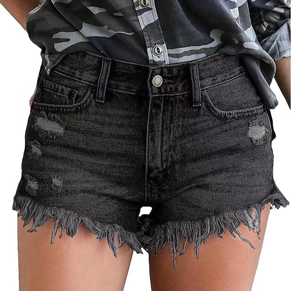 Damen-Shorts, Europa und die Vereinigten Staaten, Sommer, gewaschene Baumwolle, Temperament, Pendeln, Damen, abgeschnittene Jeans, Boxen für Damen