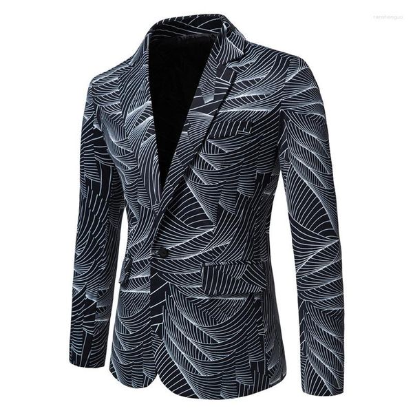 Herrenanzüge Frühling und Herbst Colorblock Plaid Blazer Männer Slim Fashion Casual Mann Blazer Hochzeit Business Party Kleidung Kleid Mantel