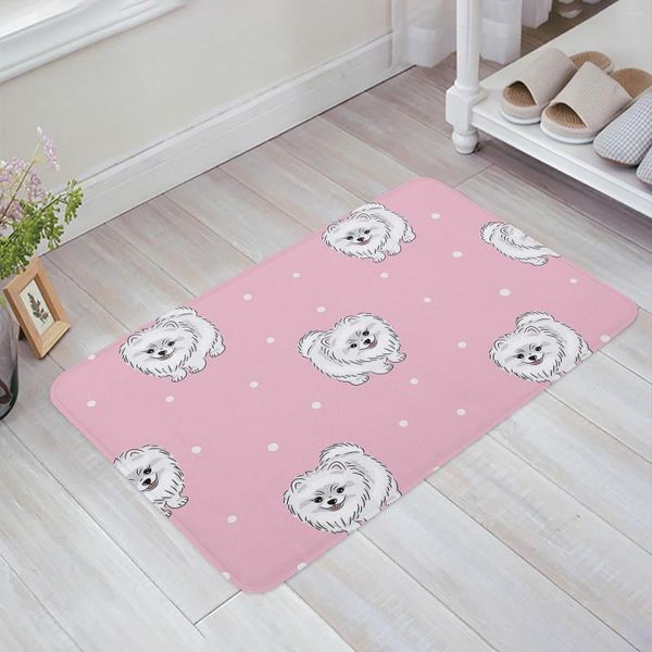 Tapetes dos desenhos animados cão de estimação onda ponto decorativo antiderrapante banho tapete banheiro cozinha bedroon tapetes interior entrada macia capacho