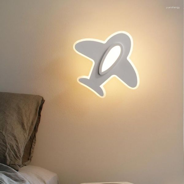 Wandlampen Kreative nordische Designerlampe für Kinderzimmer Kinderzimmer Küche Flugzeug Home Deco Flugzeug Beleuchtungskörper Decke