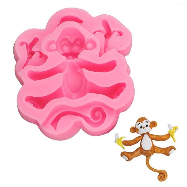 Moldes de cozimento Forma Molde de Páscoa Qifeng Animal 1 PC DIY Silicone Bolo Cor Molde Pequeno Redondo Panelas 5 Polegada