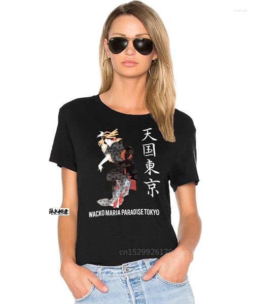 Herren T-Shirts WACKO MARIA PARADISE TOKYO Shirt Sommer Kurzarm T-Shirts Baumwolle Rundhals Tops