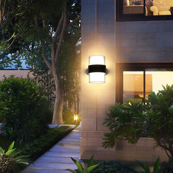 Настенный светильник, современный уличный водонепроницаемый светильник, наружное освещение, декор для виллы, двора, крыльца, садовые фонари, светодиодный светильник в помещении