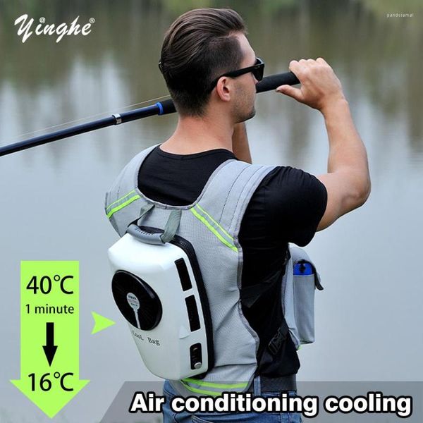 Heren Zomer Airconditioning Kleding Koelvest 2023 Oplaadbaar Sport Man Outdoor Werk op hoge temperatuur