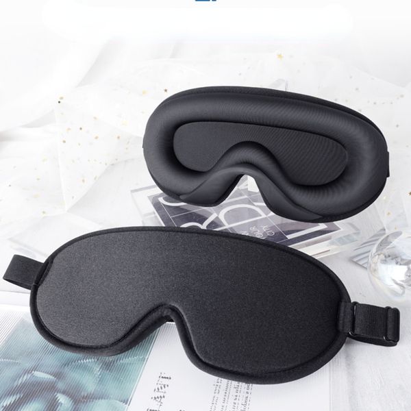 Máscaras de sono 3D Memory Foam Silk Sleep Máscara Soft Eye Patches Conforto Três Dimensiona Design Rosto Máscara de Dormir Eyeshade Respirável Mulheres Homens 230901