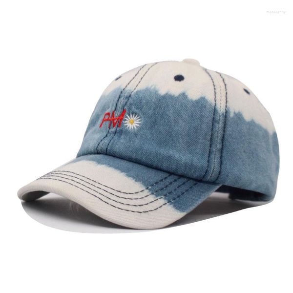 Ball Caps Denim Jeans Blumen Frauen Snapback Hüte Für Männer Baseball Kappe Knochen Gorras Casquette Sport Outdoor Männliche Papa Hut