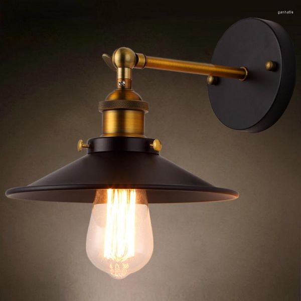 Wandleuchte Vintage Loft Led-Lampen für industrielle Wohnkultur Retro Badezimmer Nacht Eisen Lampenschirm Edison Beleuchtungskörper